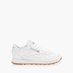 Reebok classic leather sneaker with gum sole